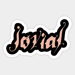 jovial Sticker